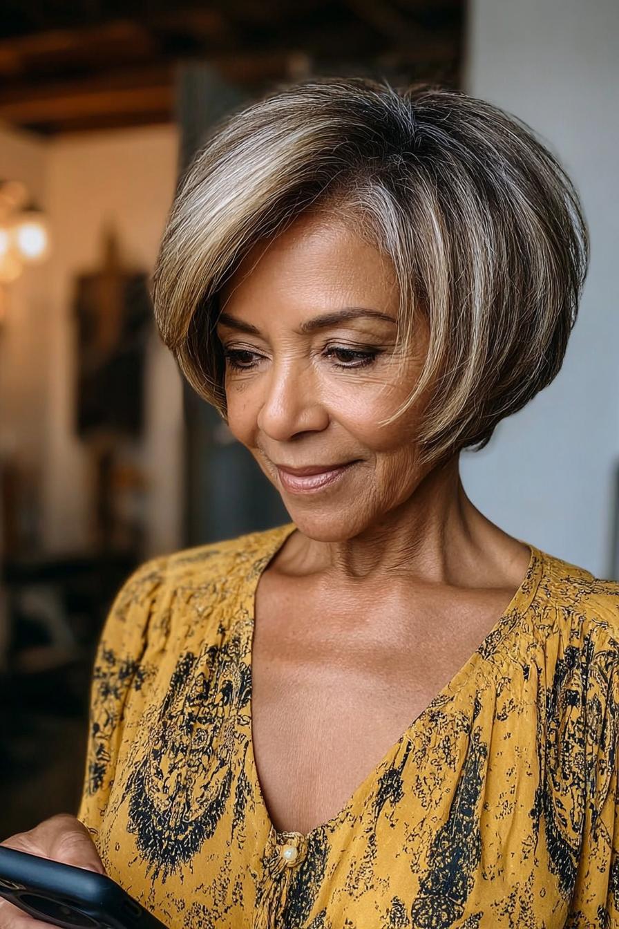 Chic Layered Bob Style