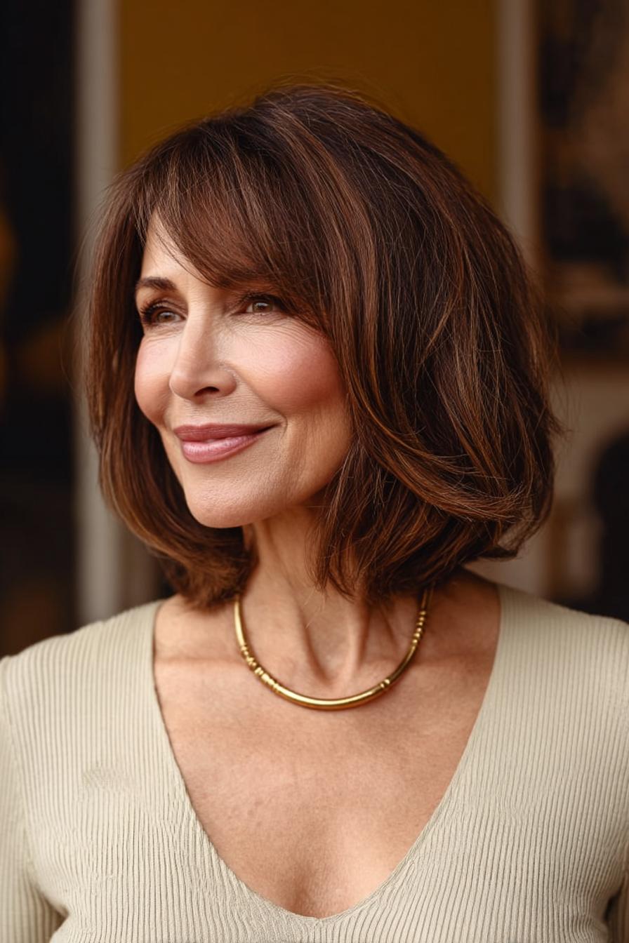 Chic Layered Bob Style