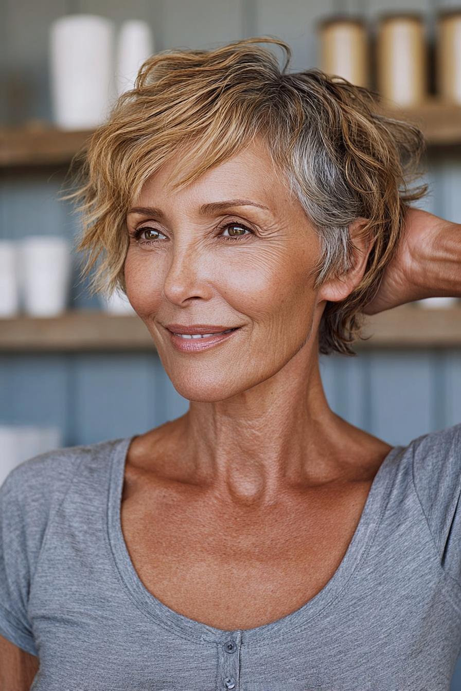 Chic Textured Pixie Style