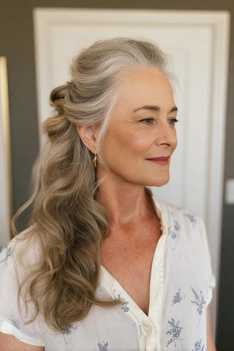 Elegant Half-Up Hair