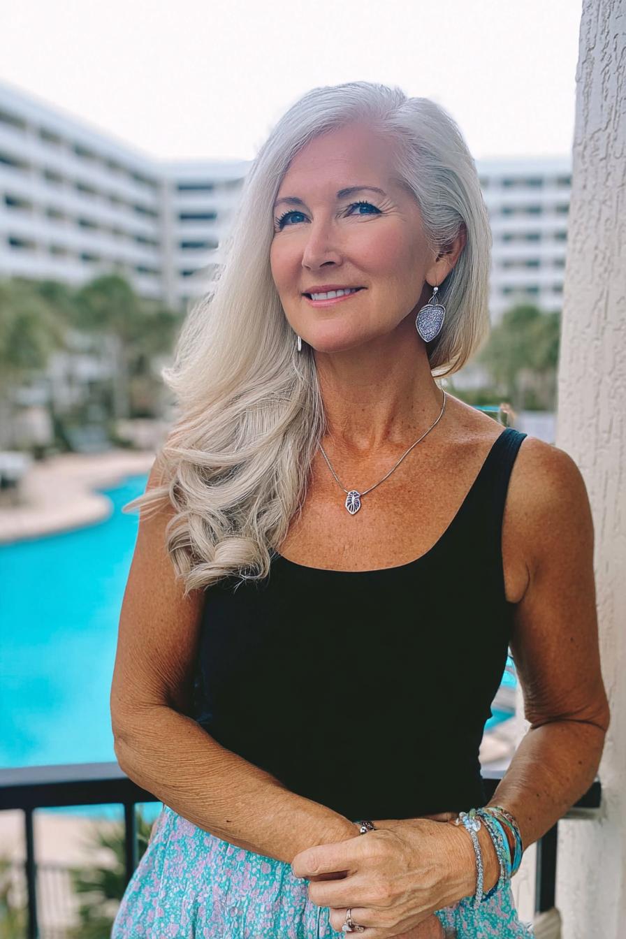 Graceful Silver Waves