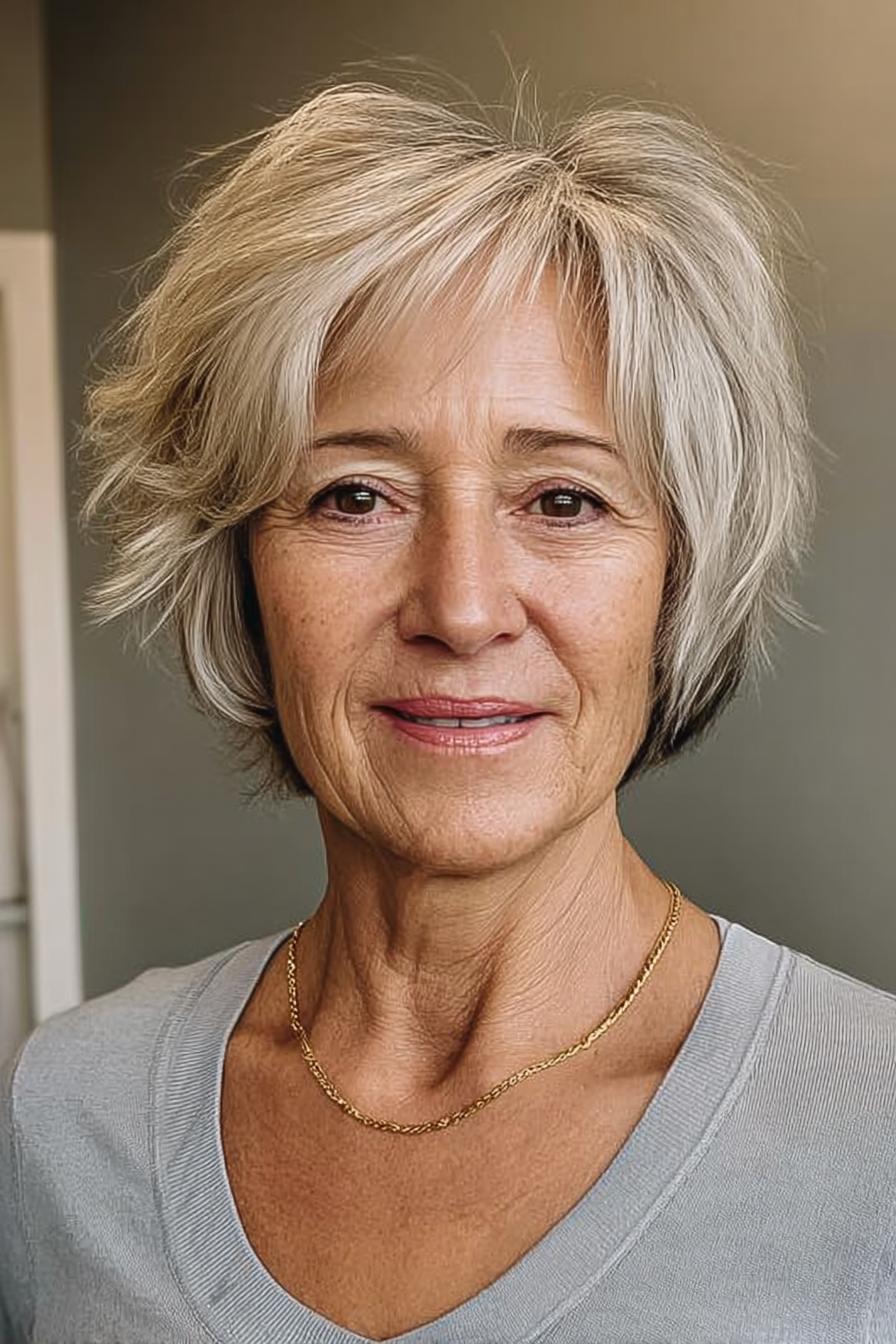 Modern Layered Bob Style
