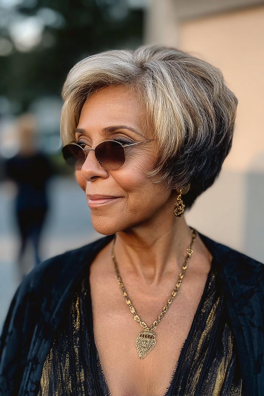 Polished Blonde Bob Style