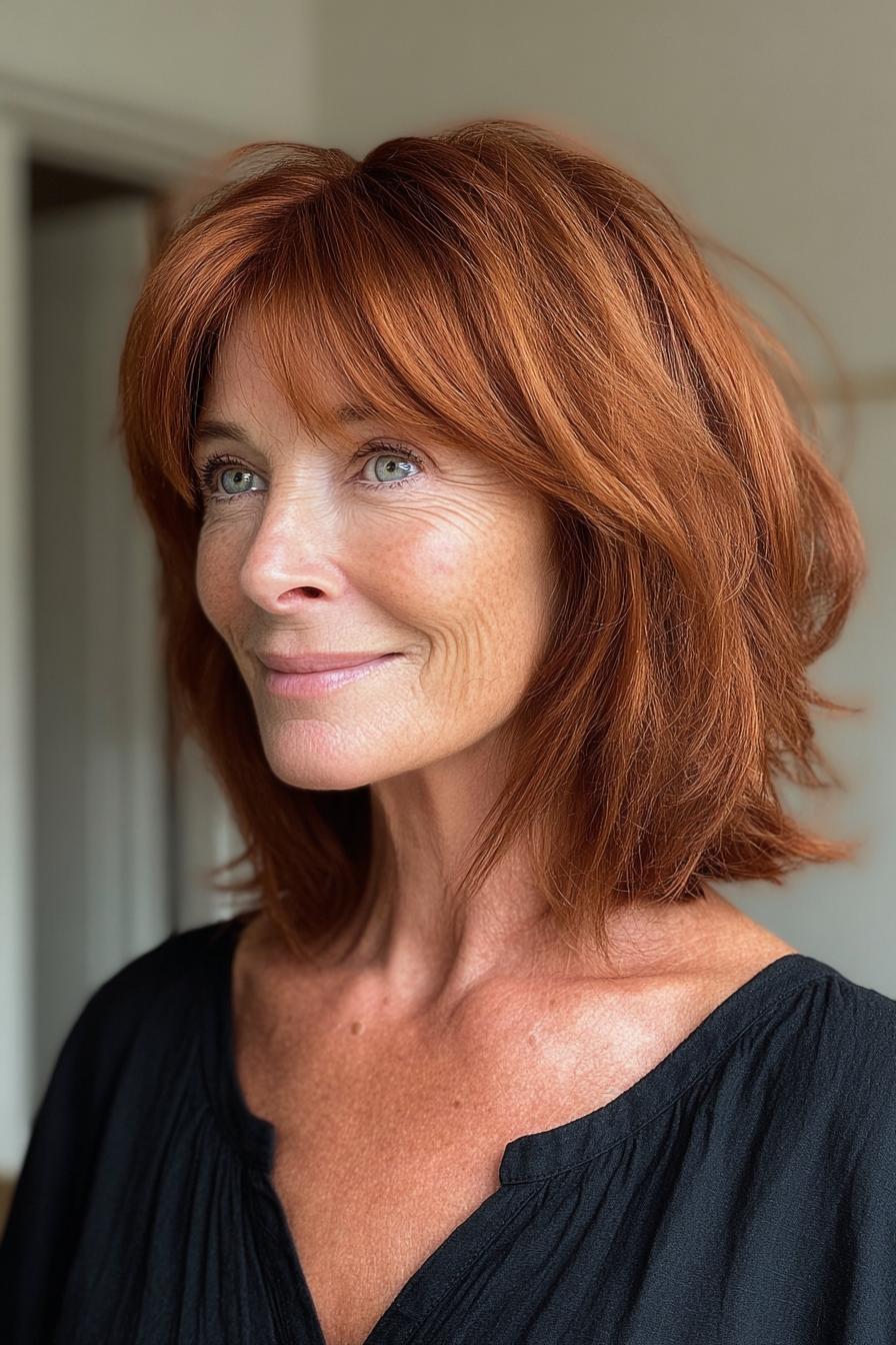 Radiant Auburn Beauty