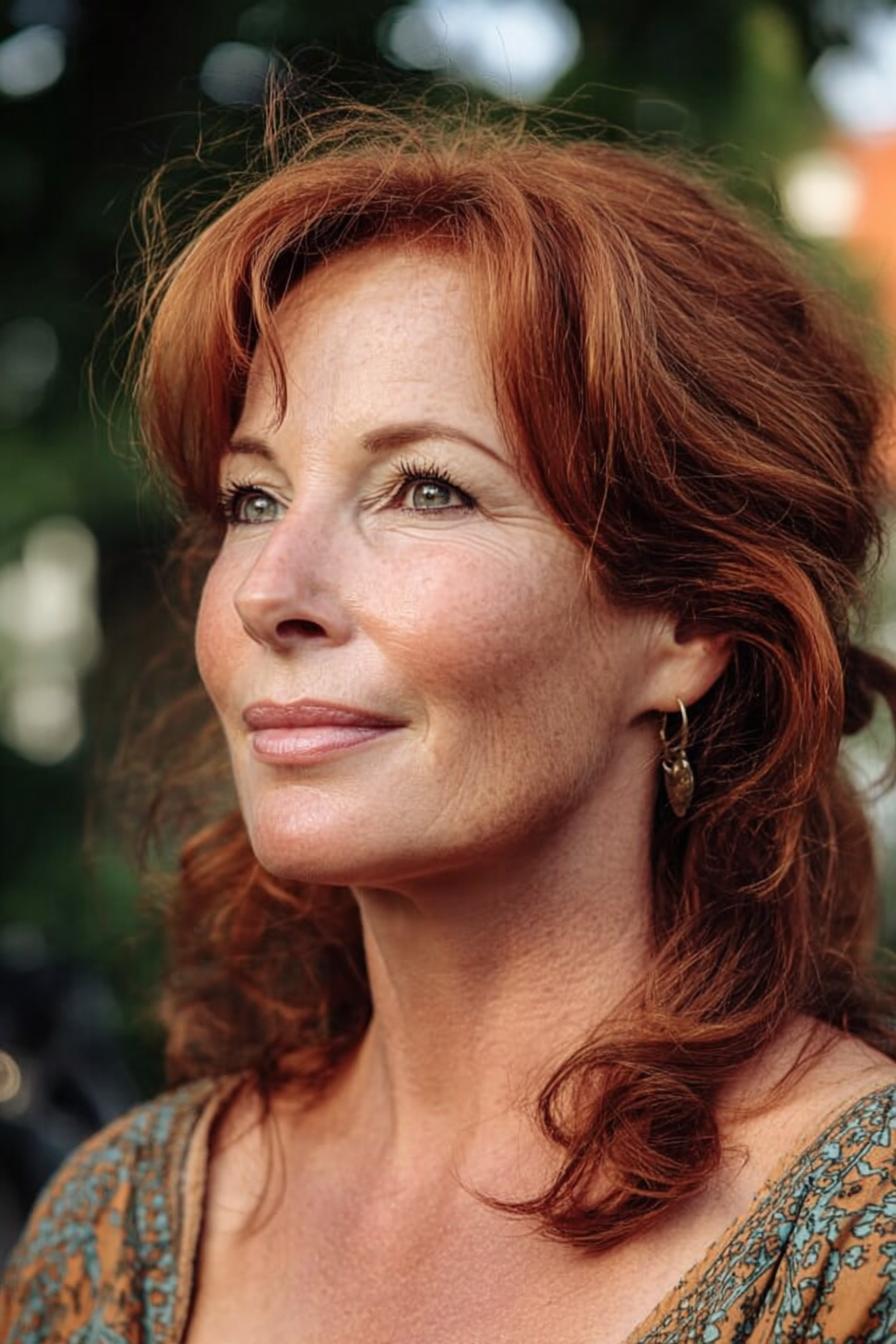 Radiant Red Hair Beauty