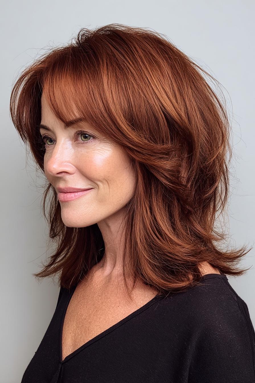 Radiant Red Hair Waves