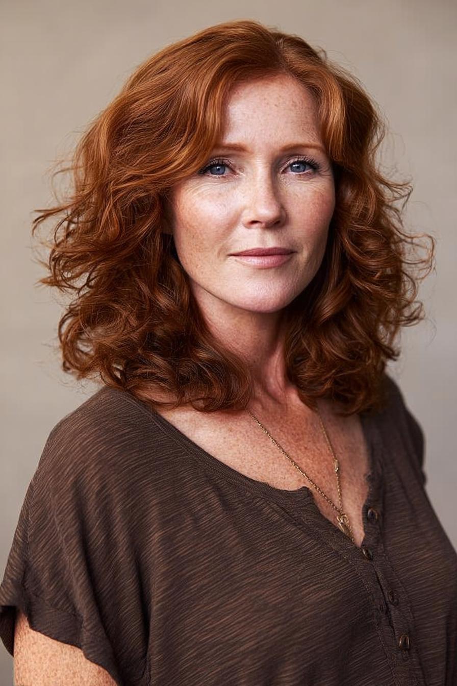 Radiant Waves Red Hair