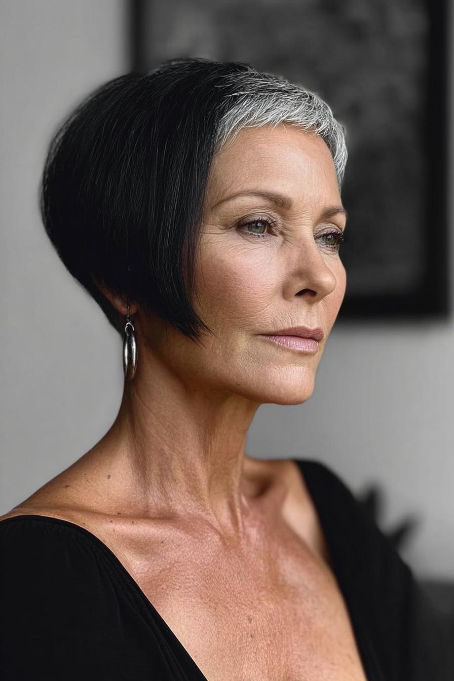 Silver to Black Elegance