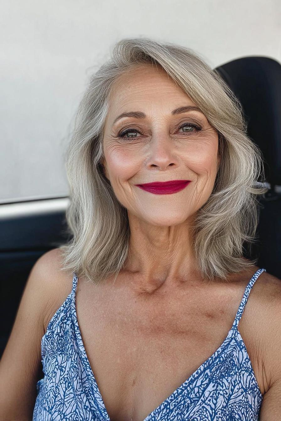 Silver Waves Cascading Elegance