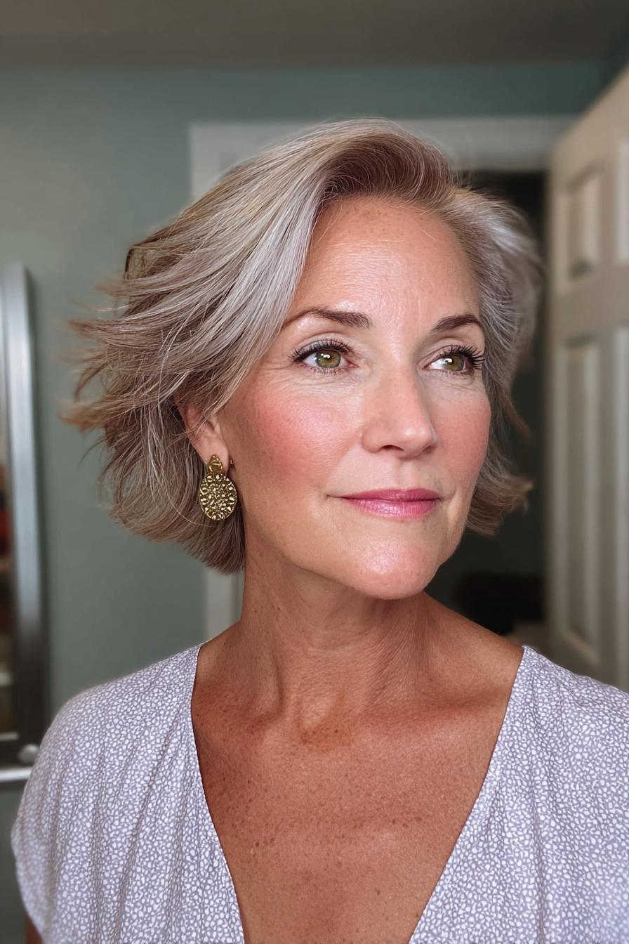 Silver Waves Glow Elegantly