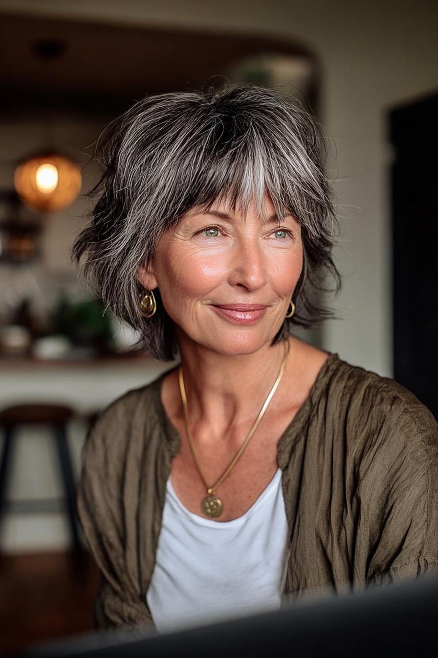 Timeless Gray Layered Beauty