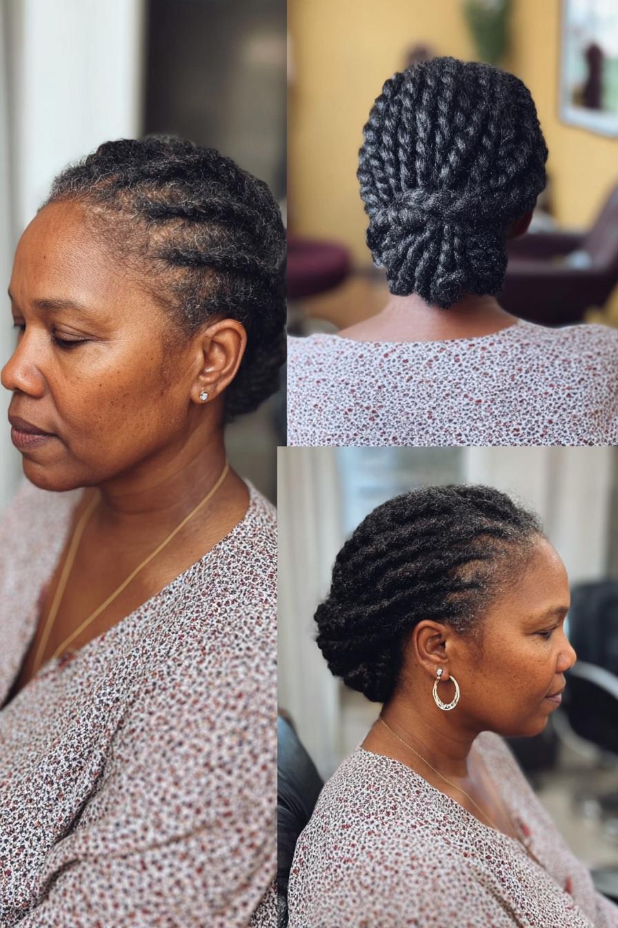 Braided Elegance in Bun