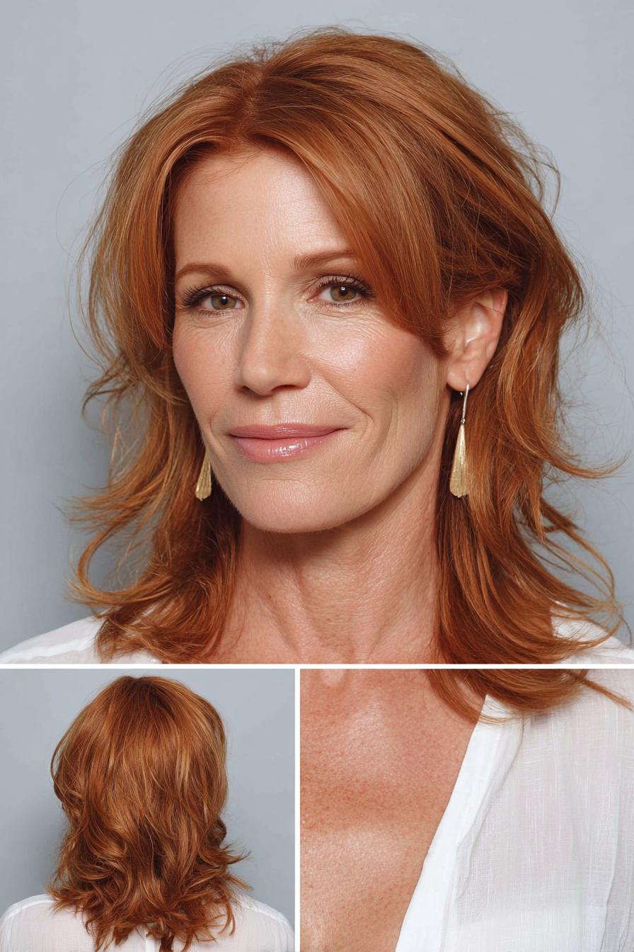 Chic Auburn Waves