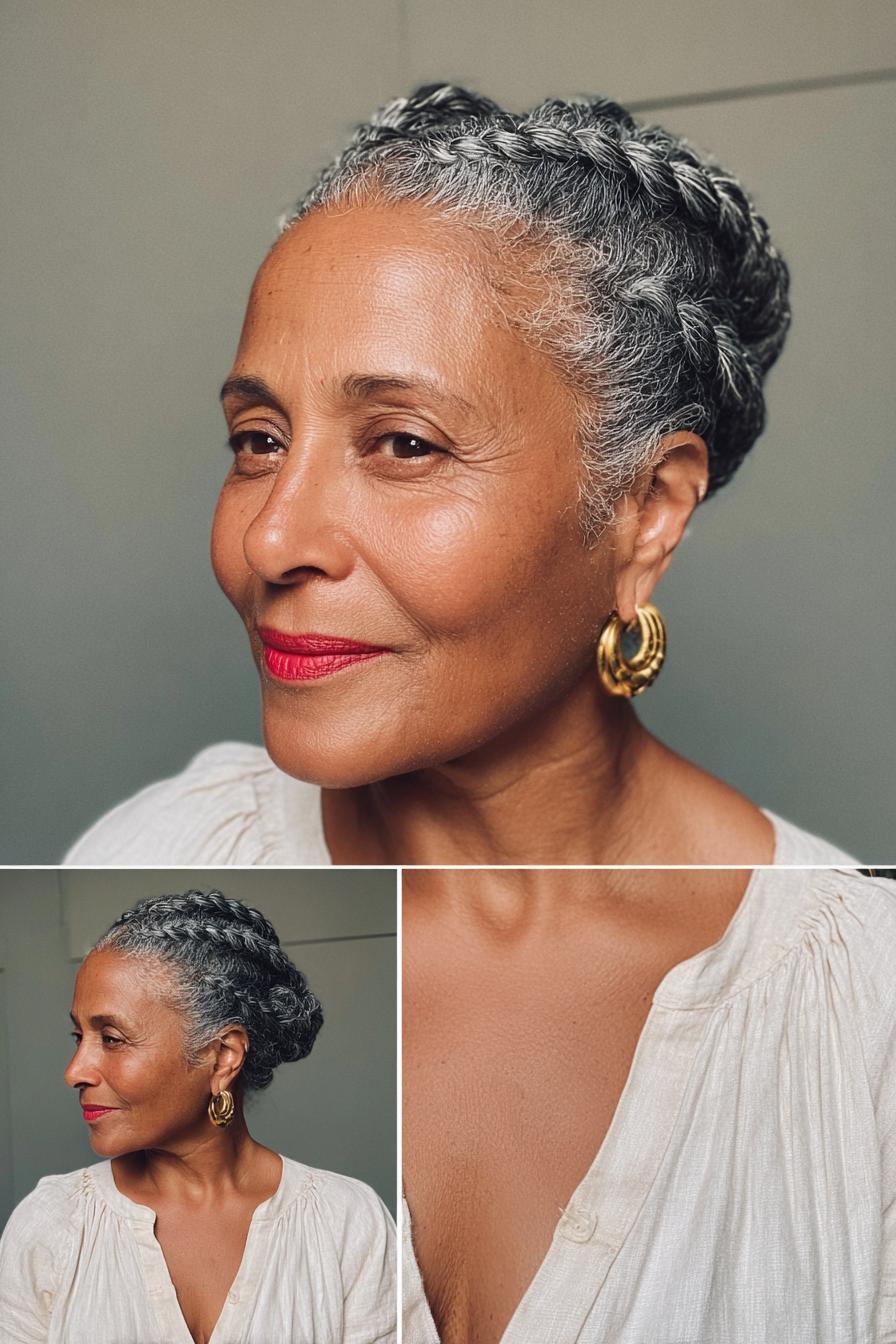 Crowned in Silver Elegance
