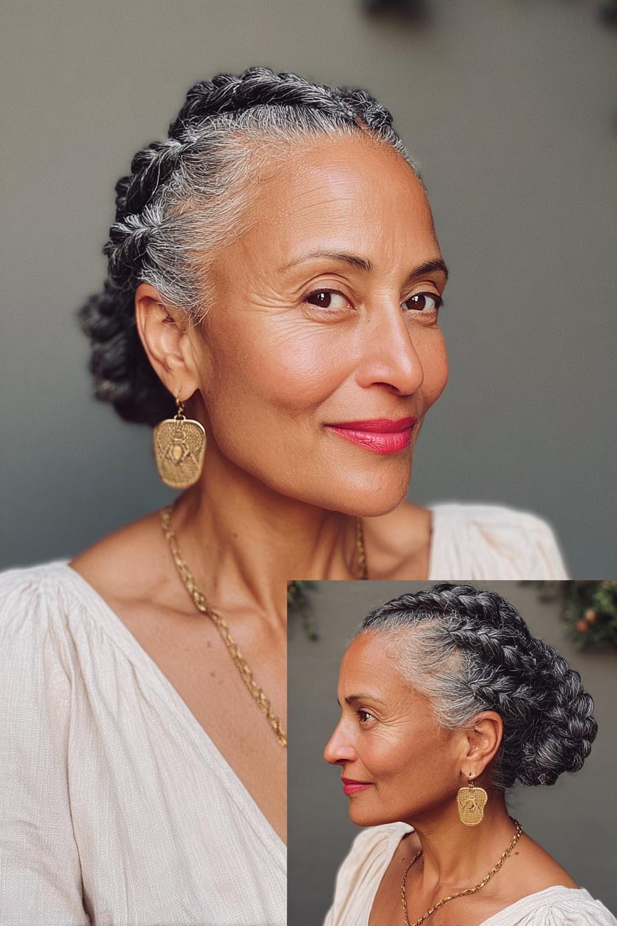 Graceful Braided Natural Beauty