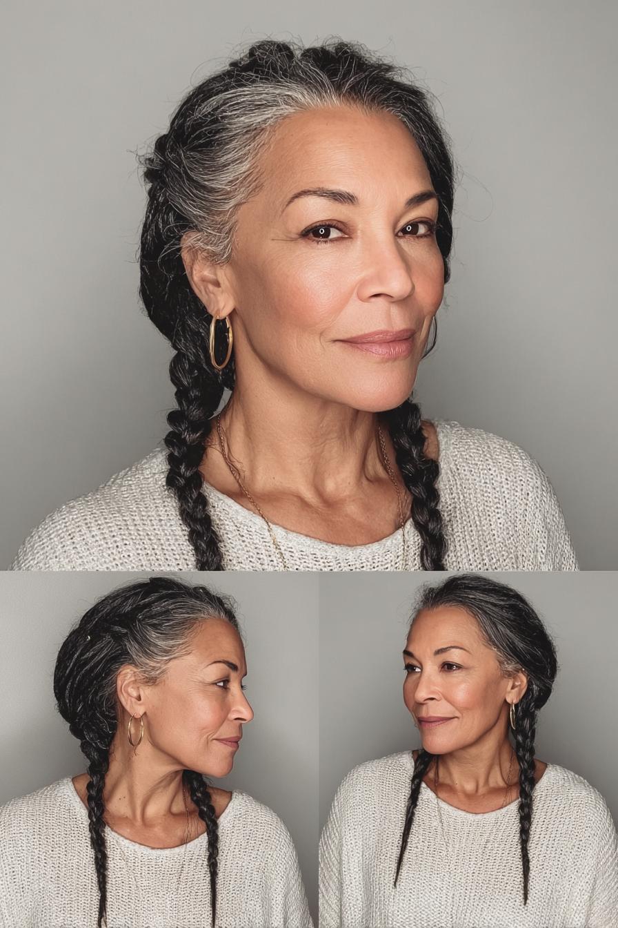 Graceful Braids Embracing Wisdom