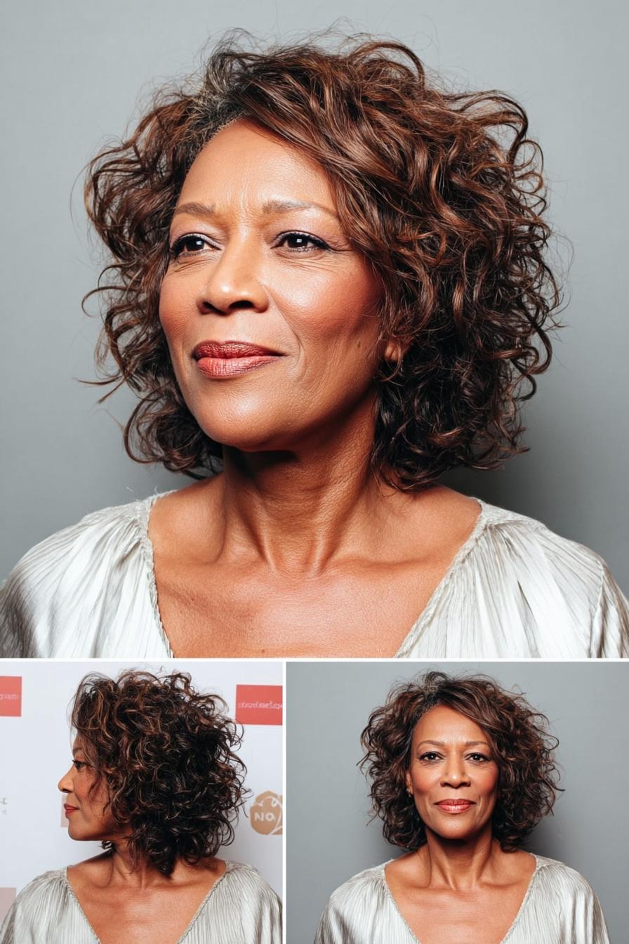 Bouncy Curls Styled