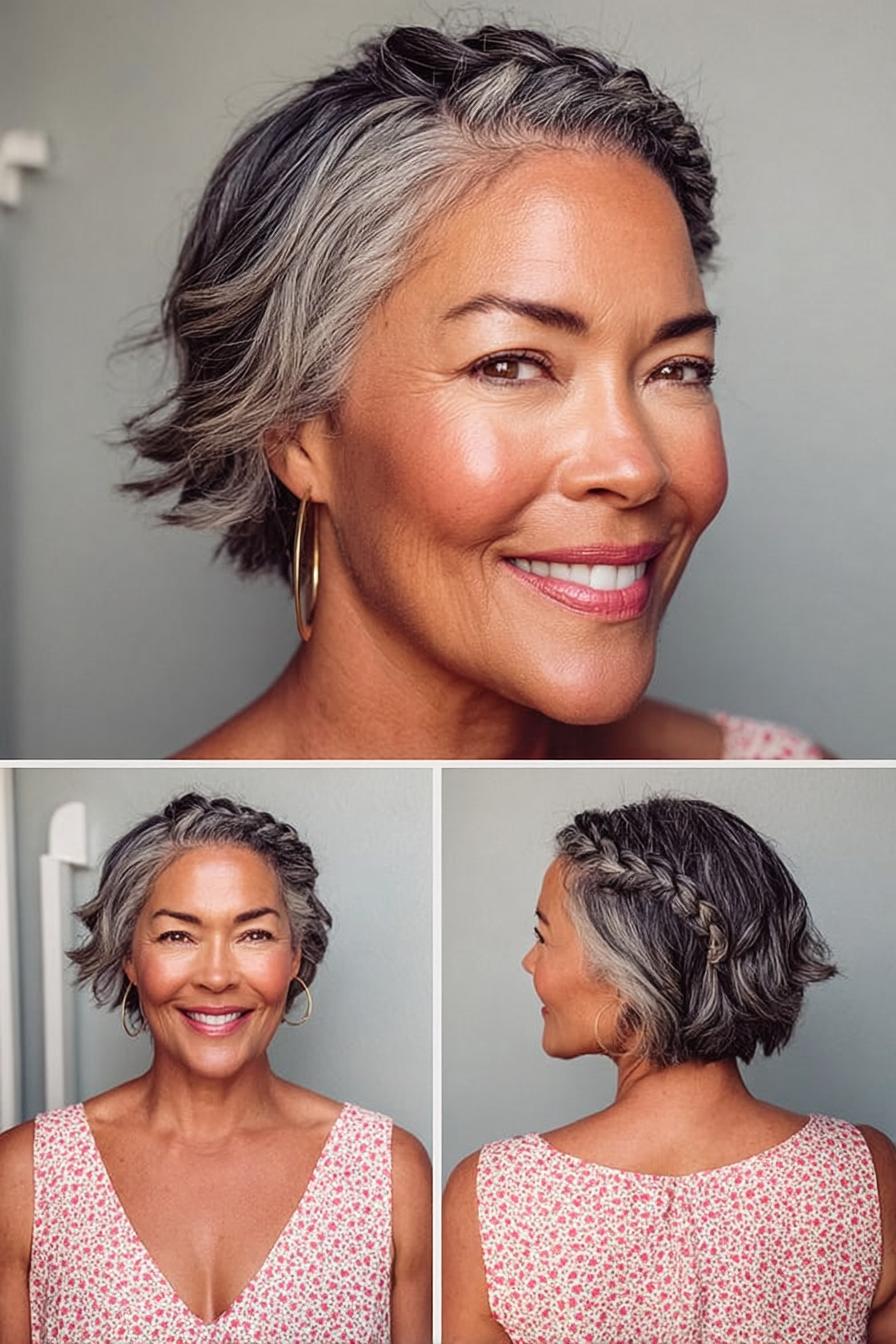 chic waves and braid