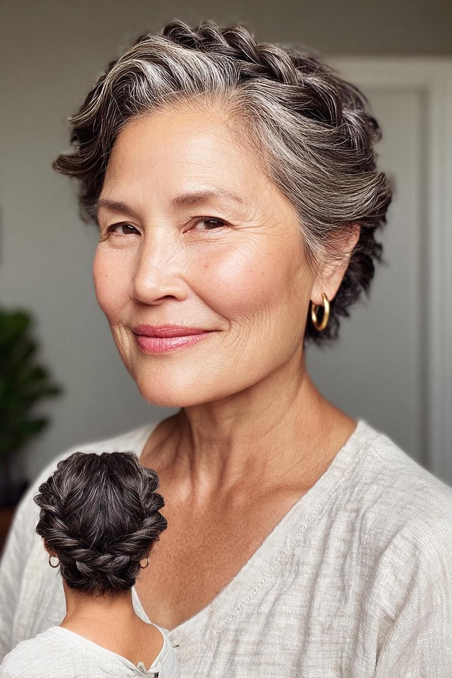 Elegant Braided Updo Style