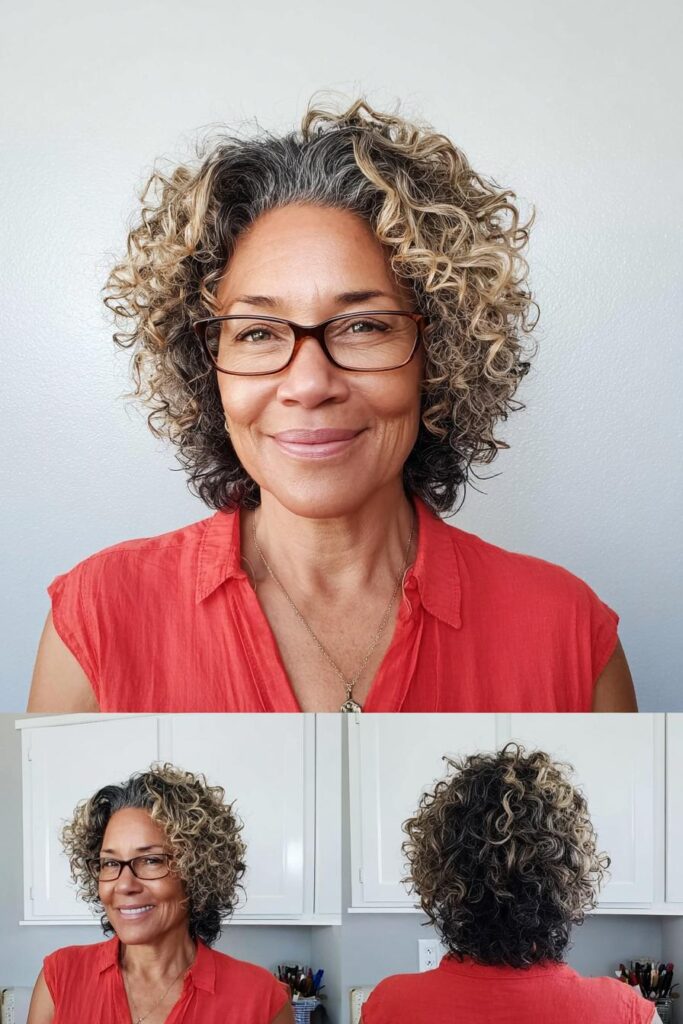 golden layers of curls