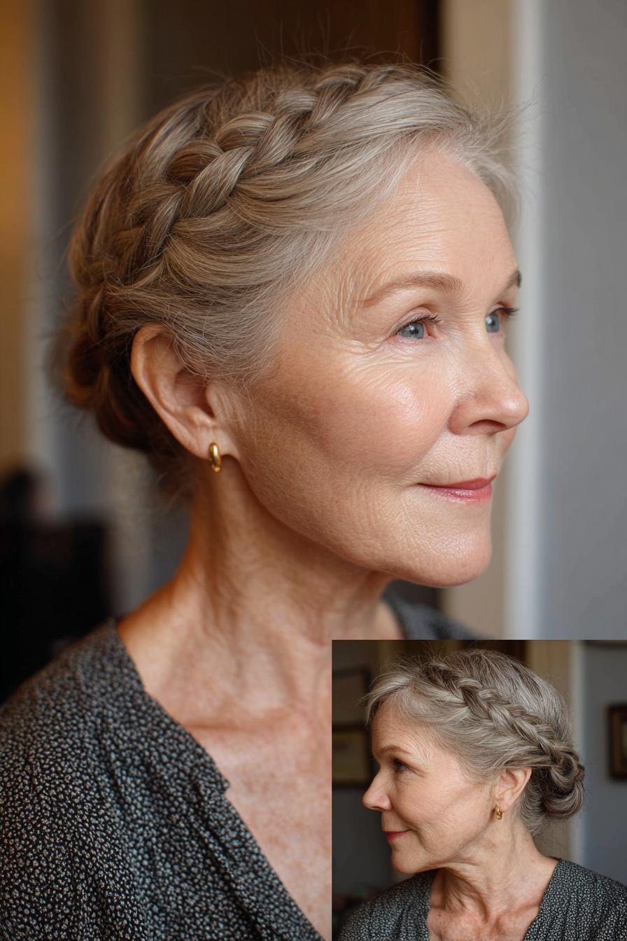 Graceful Crown Braid Beauty