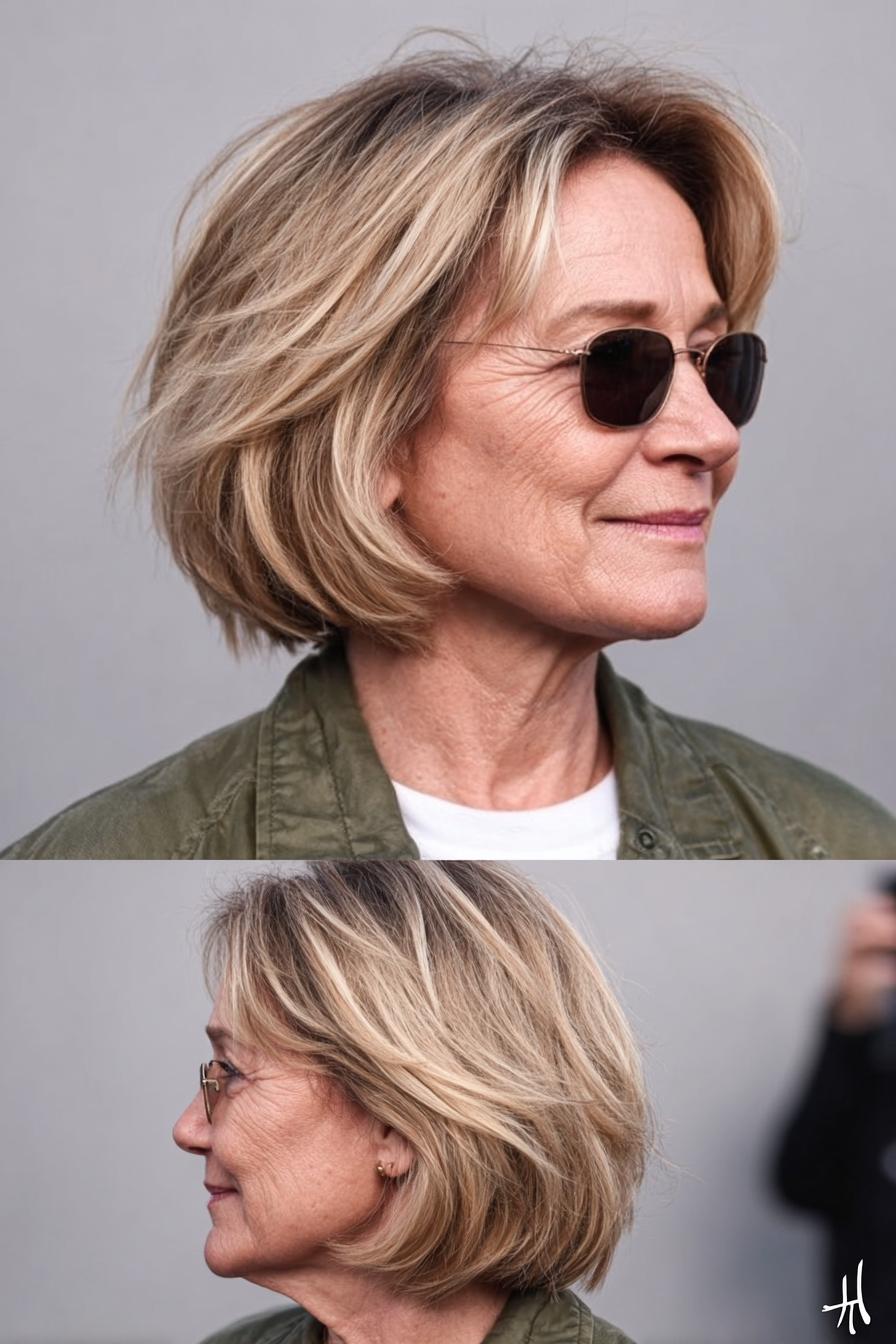 Timeless Layered Bob Style
