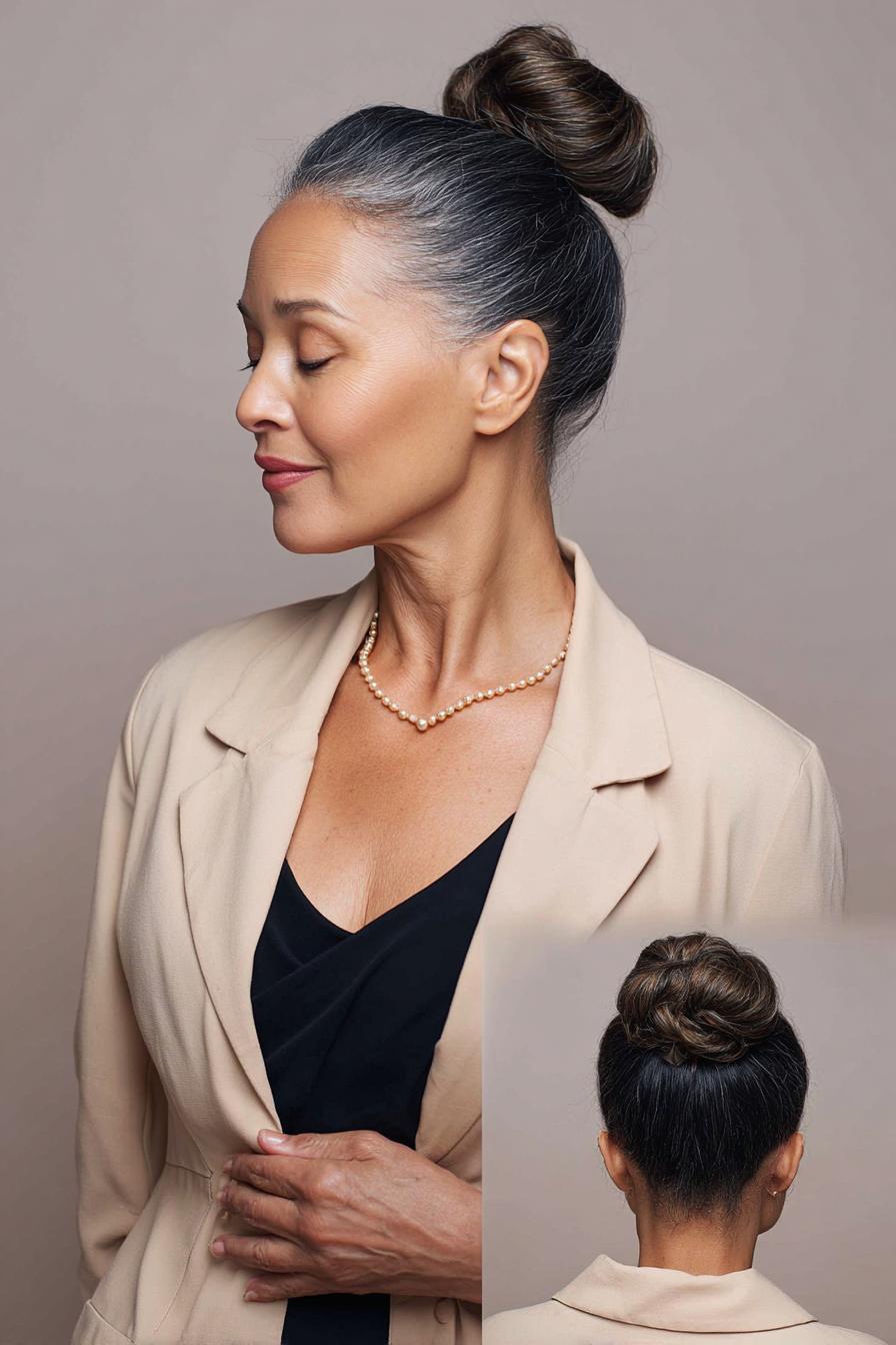 Elegant High Bun Style