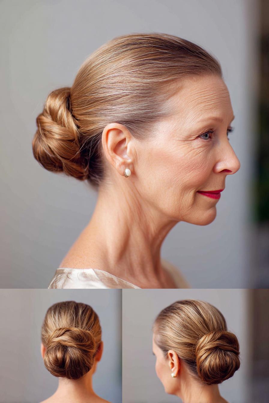 Elegant Low Bun Beauty