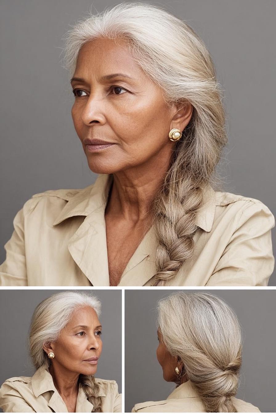 Silver Braided Elegance