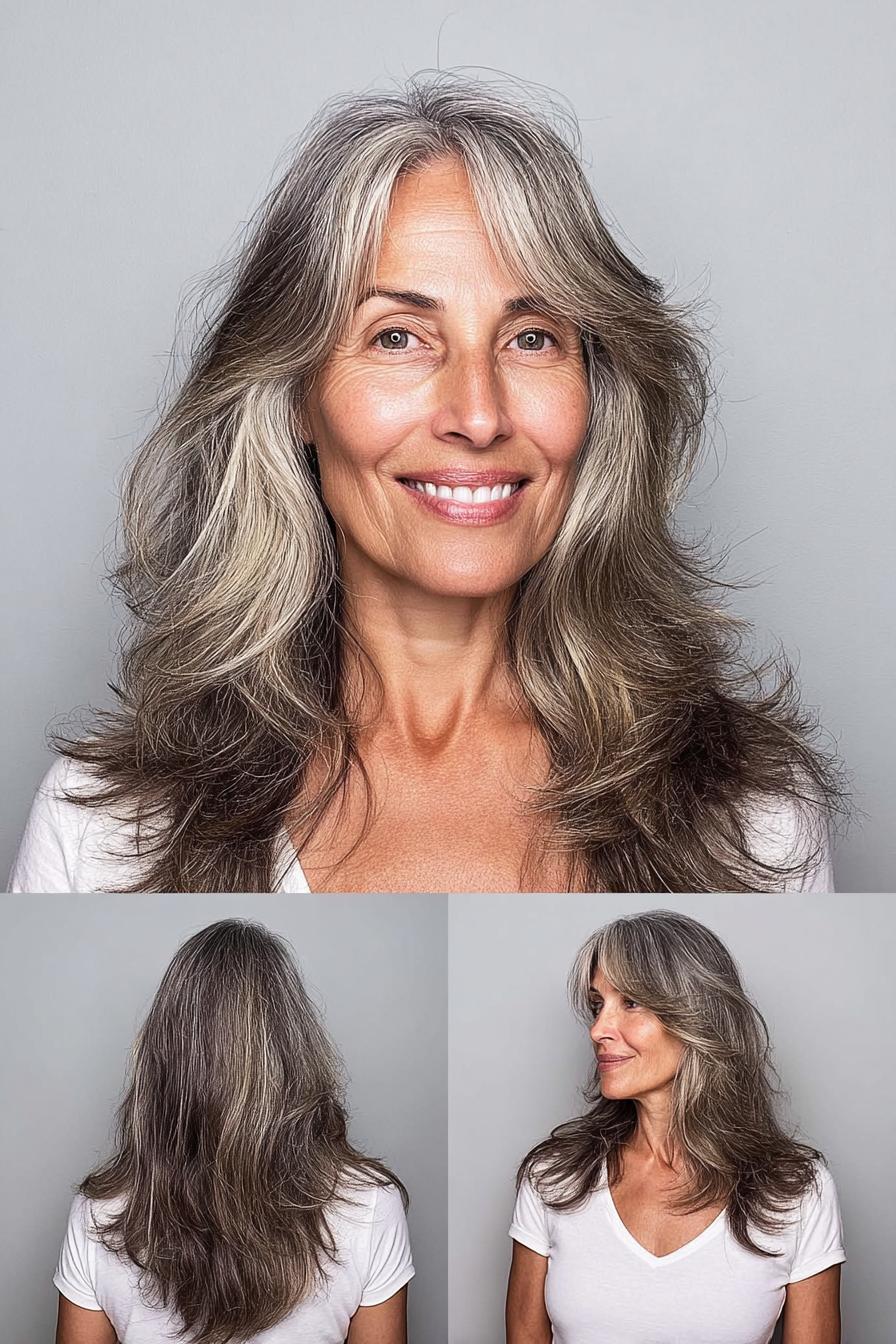 Silver Elegance in Waves