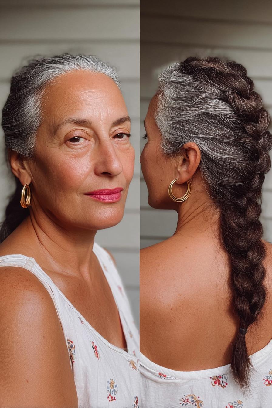 Silver Streaks Embrace Elegance