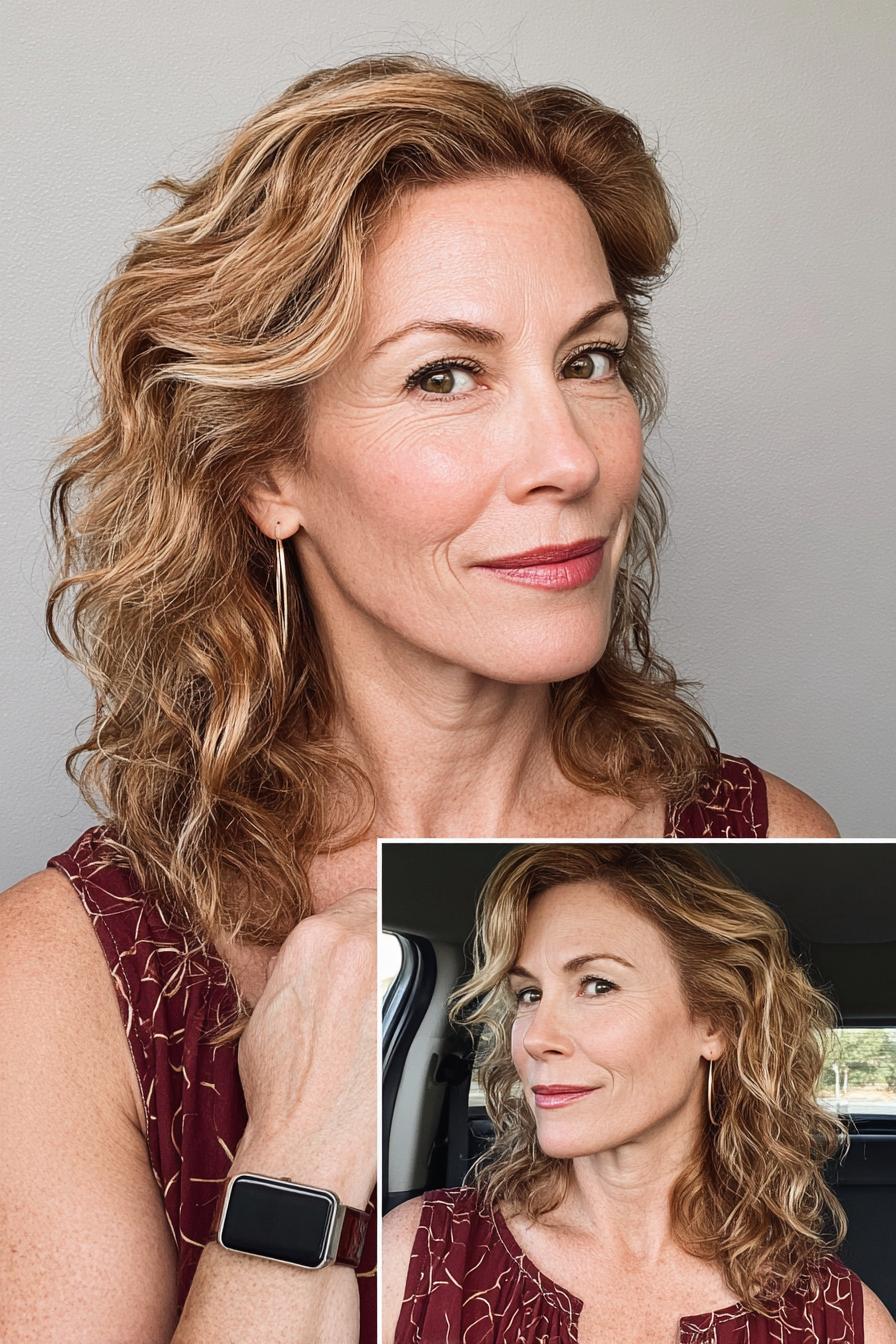 Soft Tousled Curls Elegance