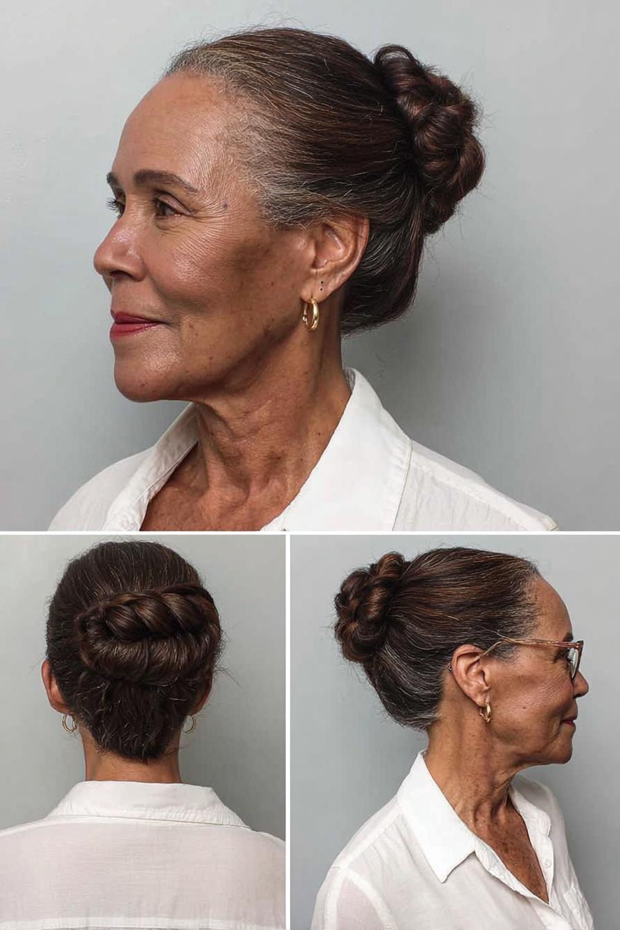 Timeless Elegant Low Bun