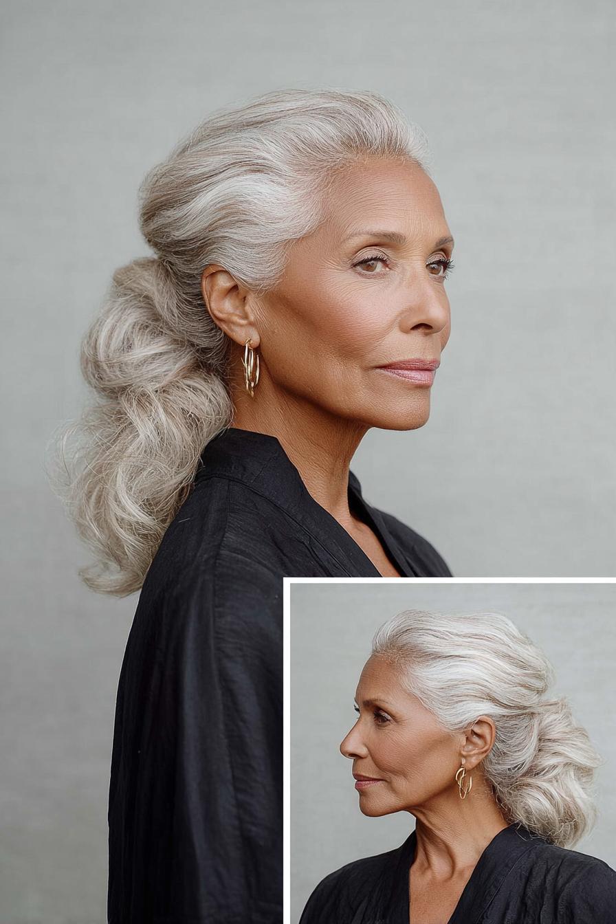 Timeless Silver Waves Elegance