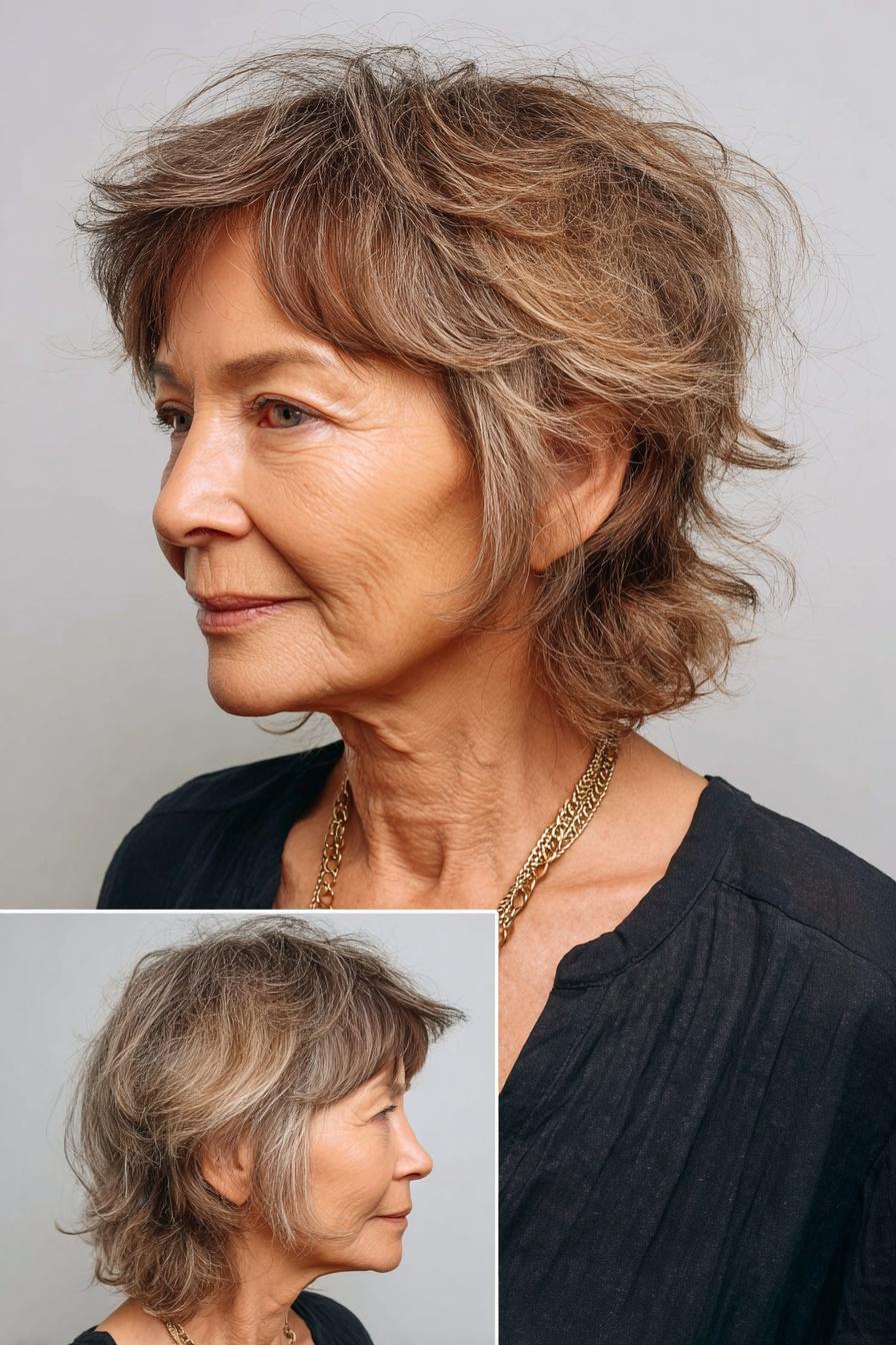 Soft gray sandy shag