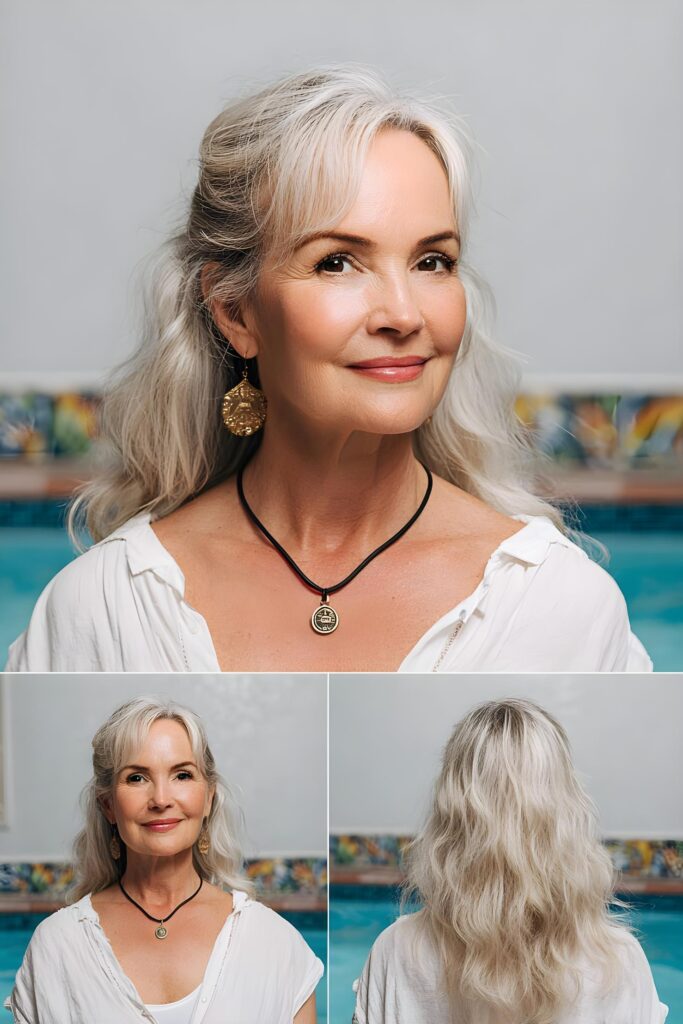 soft silver waves elegance