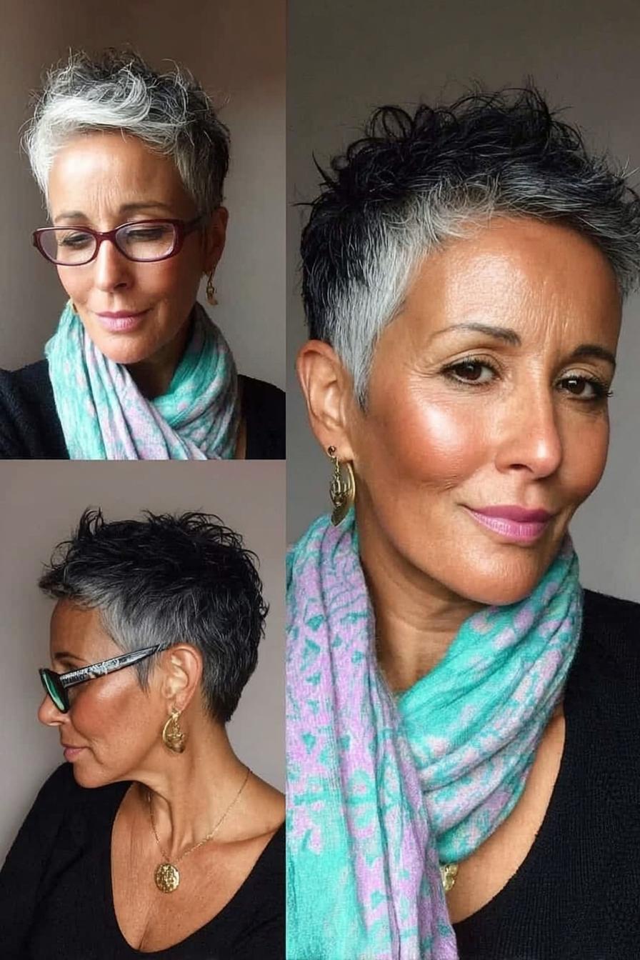 Soft Textured Silver Pixie