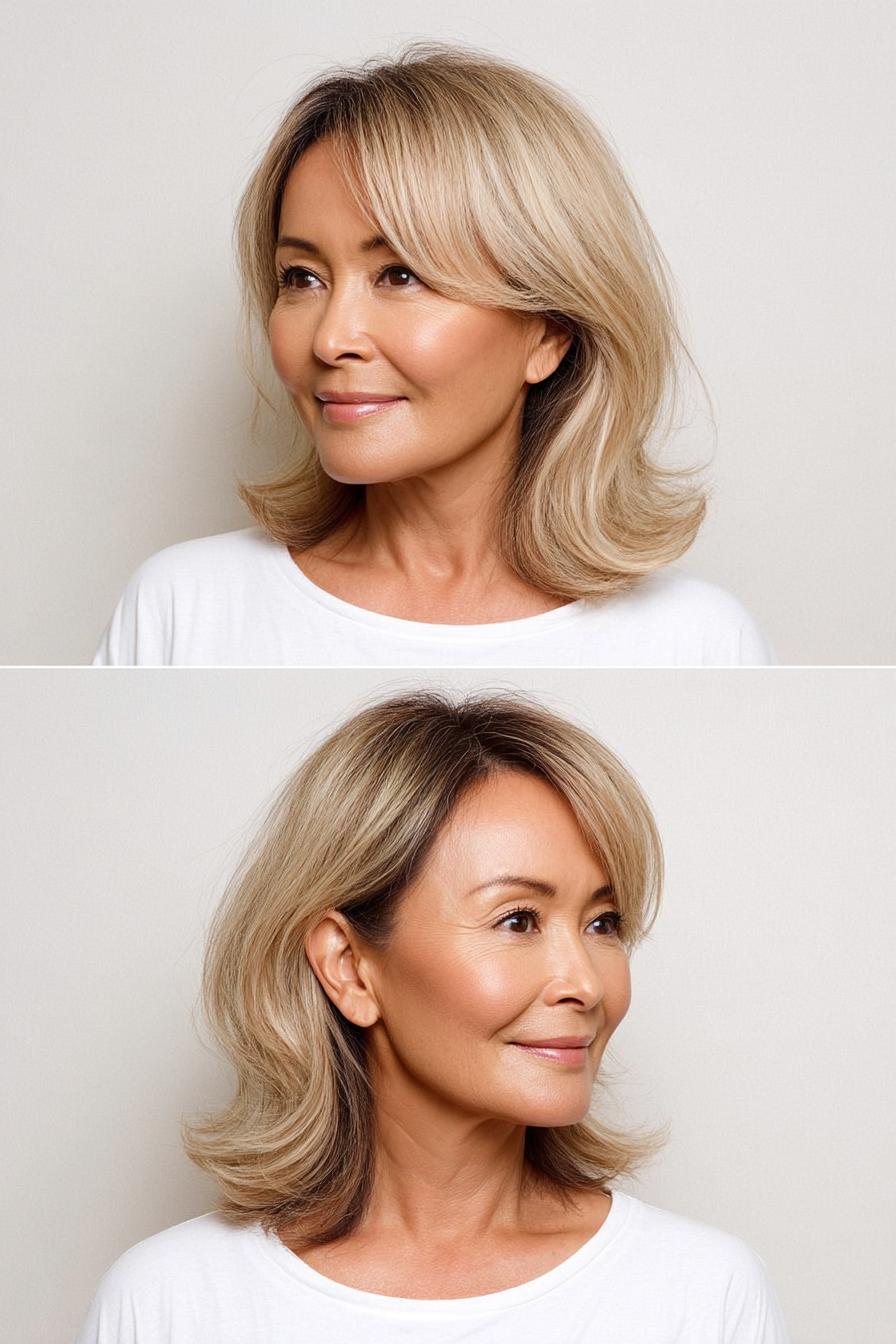Soft Feathered Blonde Layers