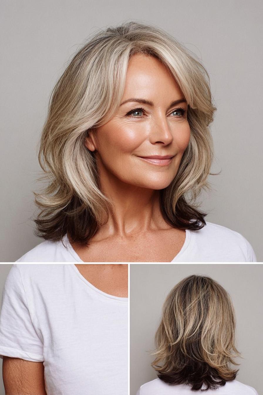 Soft Layered Silver Blonde