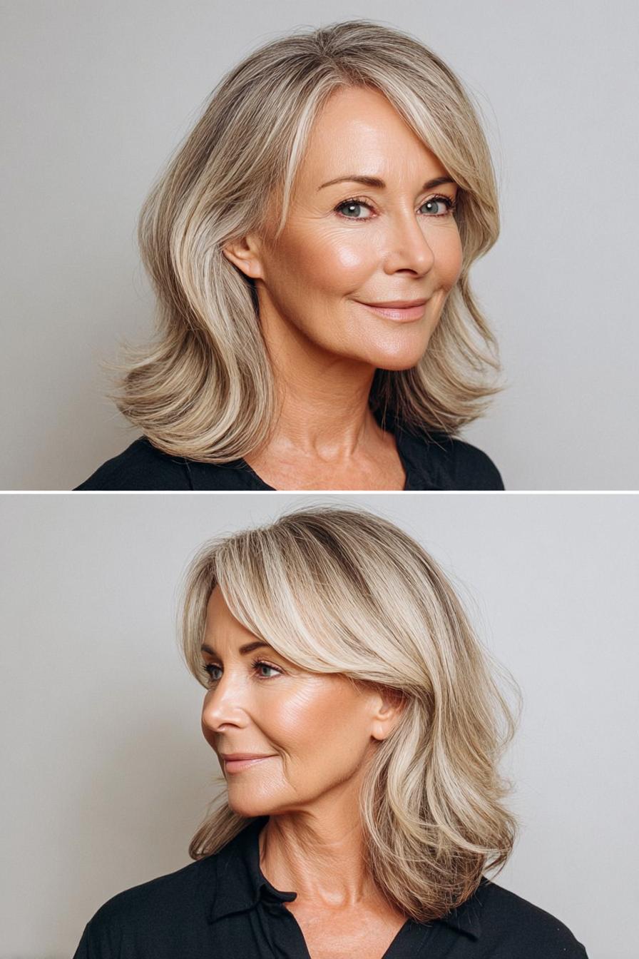 Soft layered waves with bangs