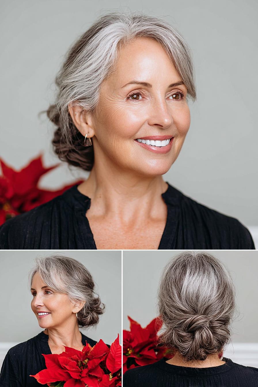 Soft Silver Elegance Portrait