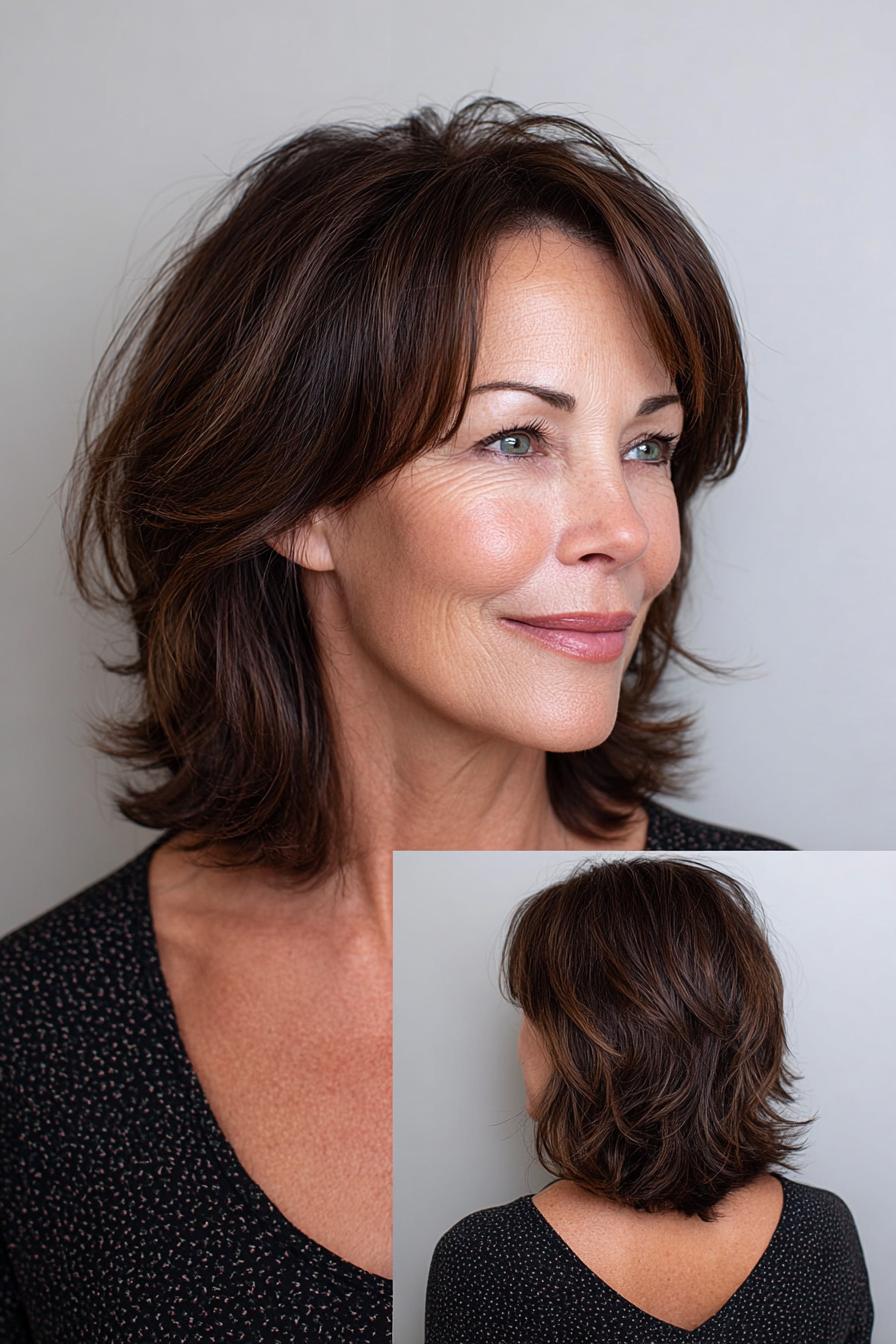 Soft Wavy Brown Layers