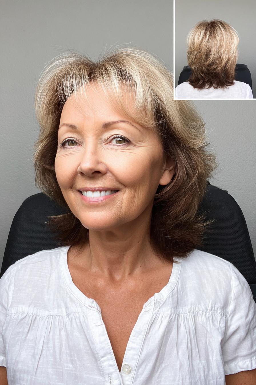Soft Feathered Blonde Layers