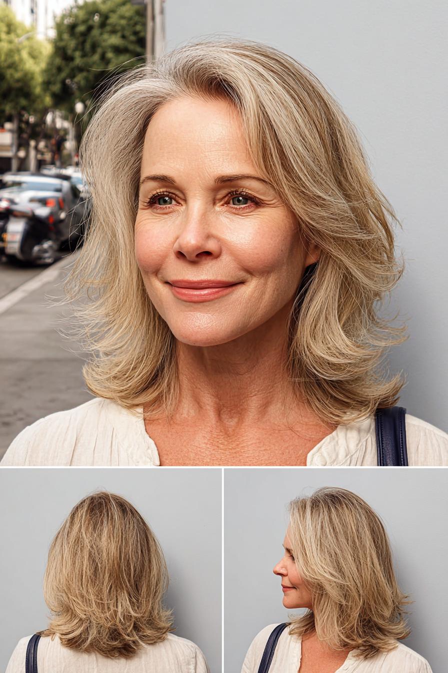 Soft layered bob elegance