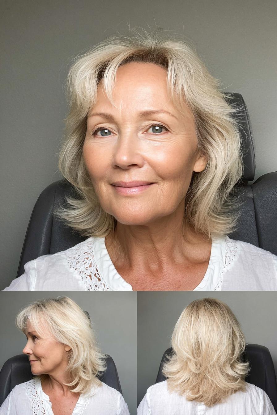 Soft Layered Side Bangs