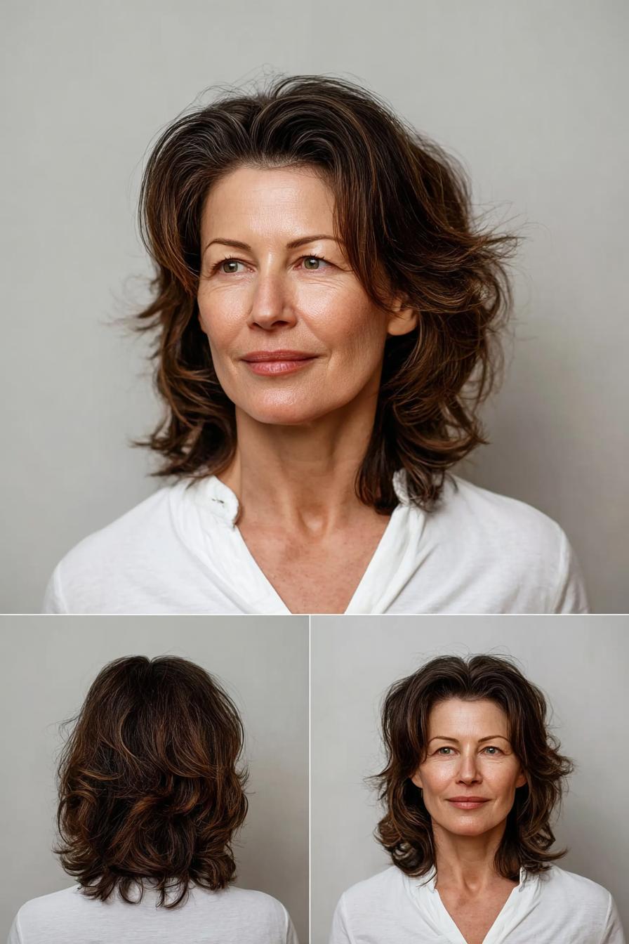 Soft Layered Wavy Bob