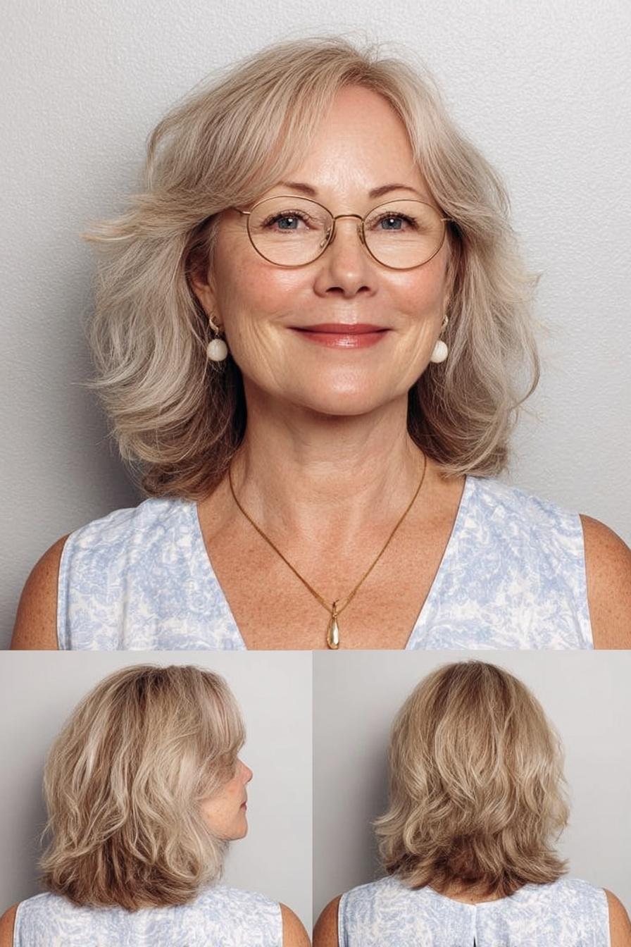 Soft Silver Blonde Waves