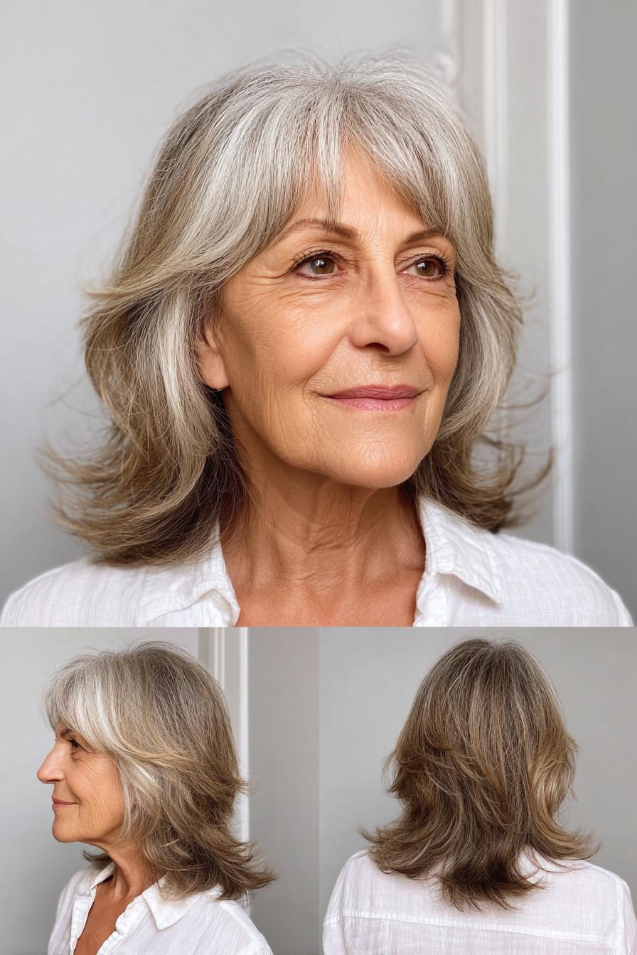 Soft silver brown layers