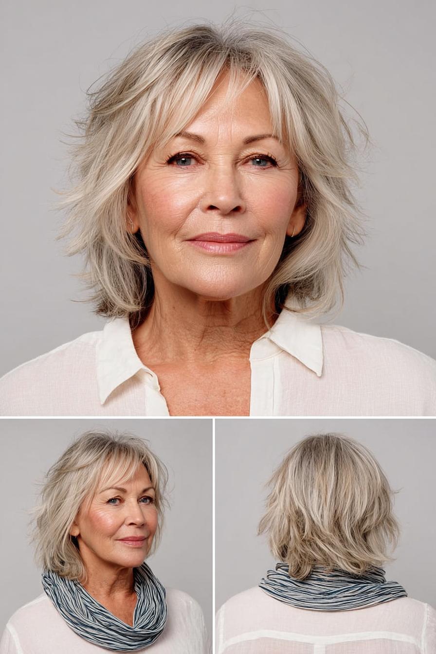 Soft Silver Shag Elegance