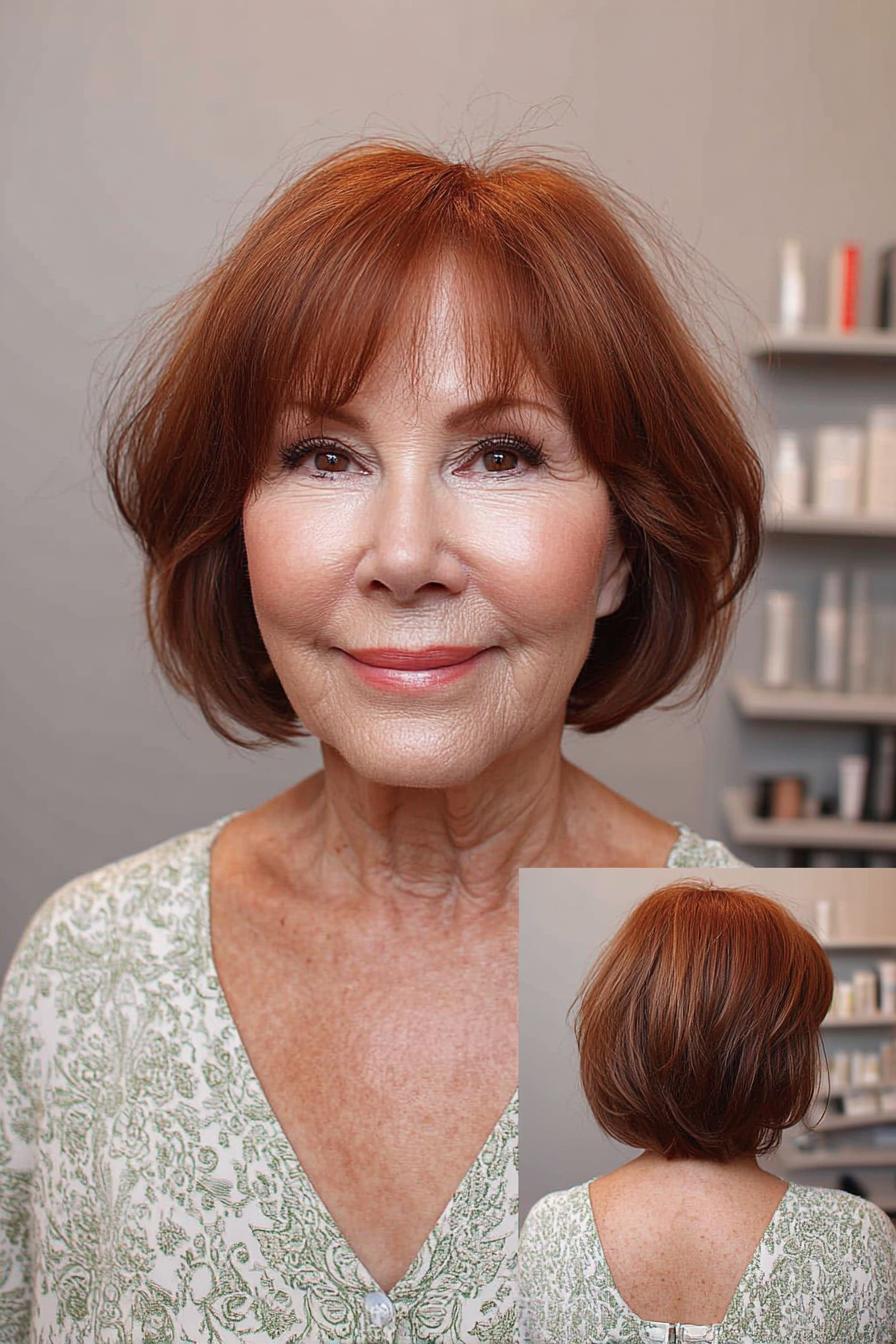 Soft Textured Copper Bob